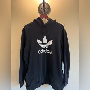 Adidas Black Trefoil Logo Hoodie